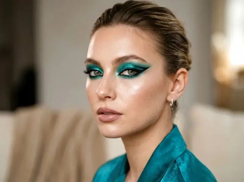 Transformative Teal w makijażu. Hit na rok 2026